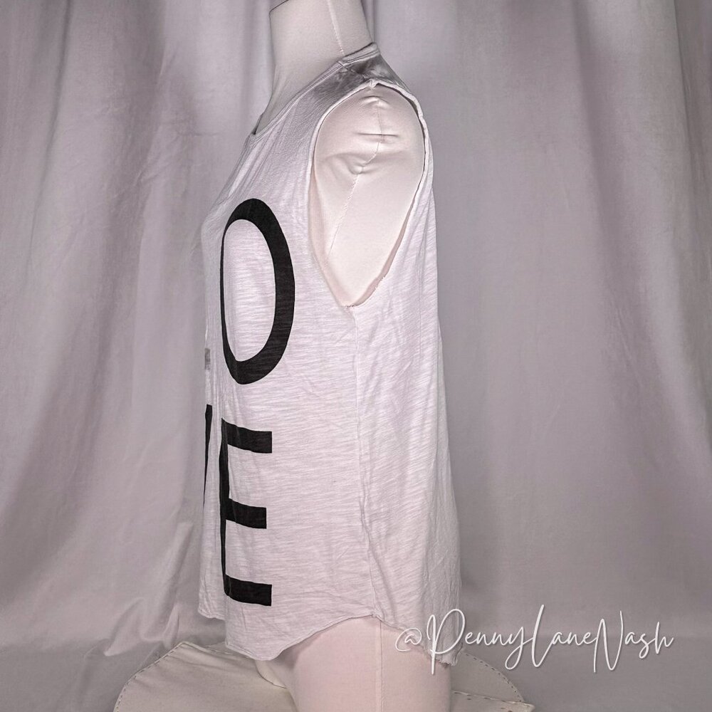 Tyler Jacobs LOVE Slub Muscle Tank Top White - Picture 7 of 8